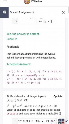 Python week 4 graded assignment IITM BS Degree #gradedassignment​ #python​ #solvedassignment​
