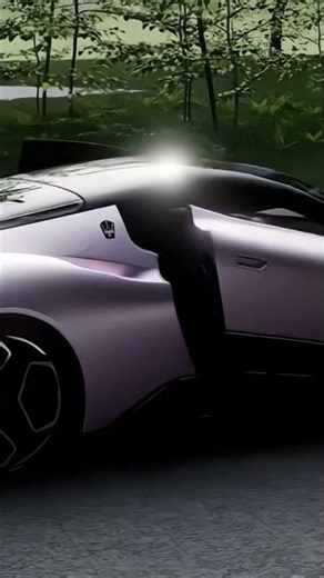 ✨ Dual Maserati MC20s – White & Lavender Pink in the Forest 🌿🏎