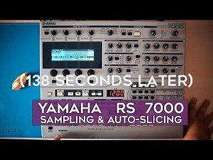 Yamaha RS7000 tutorial #2: automatic sample slicing how-to