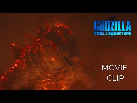 GODZILLA KING OF THE MONSTERS (2019) | Burning Godzilla Scene