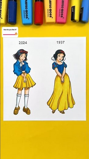 snow white then and now (1937)(2025) #shorts #trendingshorts #trending #viral