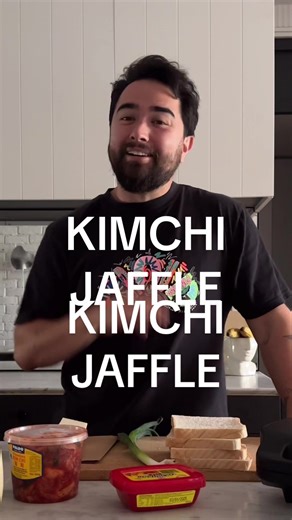 Delicious Kimchi Jaffles for Cheese Toastie Lovers