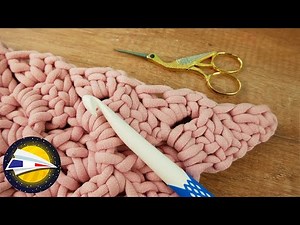 Apprendre à crocheter | Point C2C sans petites dents | Variante châle