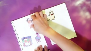 YUATCYA Reusable Sticker Collecting Book Storage Album A5 Size Sticker Organizer Collection Notebook for Adults with 32 Sheets Blank Release Paper (Dark Blue)