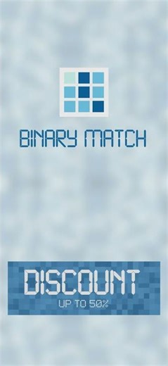 Binary Match Discount #puzzle #binary #game #videogame #mobile #android #smartphone #discount