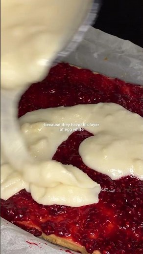 Make makronsnitter - raspberry marzipan bars - with me!