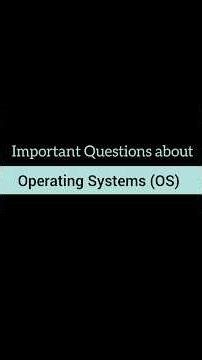 Important Questions about Operating Systems (OS) | Computer in JST | STS| IBA test 2026
