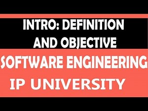 Intro and Definition | #01 Software Engineering | IP University IPU B.Tech CSE Sem 5 Unit 1 in hindi