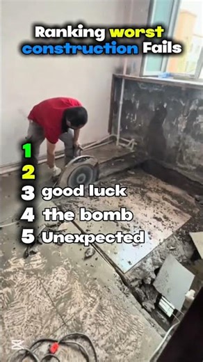 Ranking worst construction Fails😆😂 #funnyfails #epicfails #funny #failshorts #gymhumor
