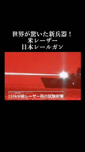 世界が驚いた新兵器！米レーザー、日本レールガン実用化、ロシア極超音速ミサイル#新兵器#レーザービーム #レールガン