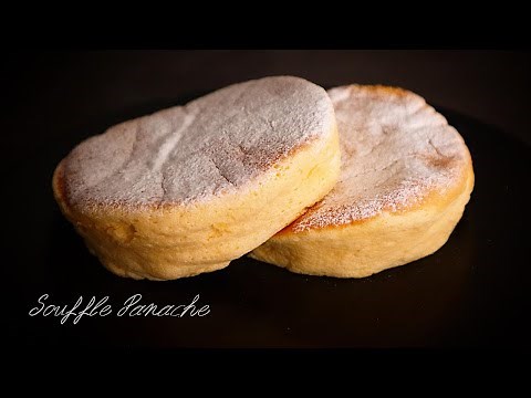 [4 Ingredients] No baking powder required! Fluffy and melt-in-your-mouth "Angel Souffle Pancakes"...