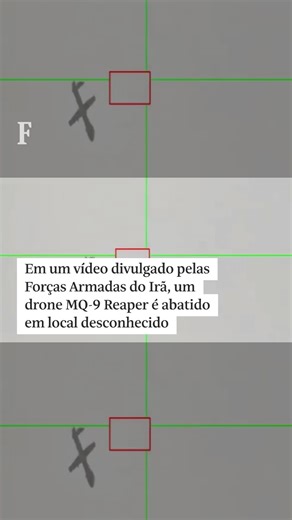 Em um vídeo divulgado pelas Forças Armadas do Irã, um drone americano MQ-9 Reaper é abatido em local desconhecido. O segundo dia da guerra iniciada por Estados Unidos e Israel contra o país do oriente médio começou com a intensificação da resposta de Teerã pelo ataque que matou seu líder supremo, Ali Khamenei, no sábado (28). O Estado judeu, por sua vez, atacou com força o centro da capital iraniana. 📲Leia mais na #Folha: https://mla.bs/759638cc | Folha de S.Paulo