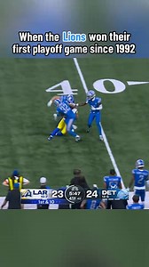 84K views · 2K reactions | When the Detroit Lions won their 1st playoff game since 1992 #detroitlions #OnePride #NFL | Detroit Sports Central | Facebook