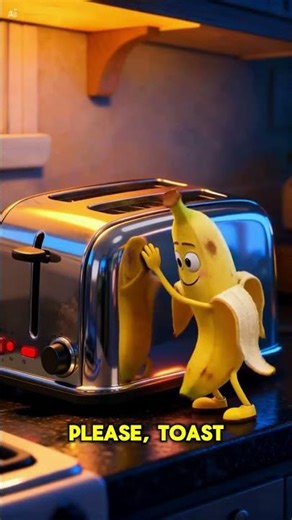 A banana fell in love with a toaster…