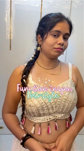 Wedding/Function Hairstyle Tutorial ✨ #viralshort #youtubeshorts #hairstyletutorial