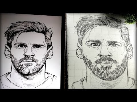 How to draw Lionel Messi / Lionel Messi Drawing Easy / Messi Drawing
