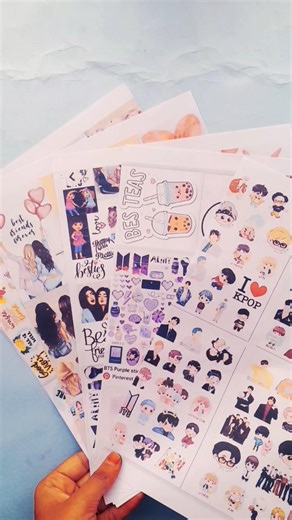 beautiful🥰 scrapbook stickers 🥰. #shorts #shortsfeed #scrapbook #craft #sticker