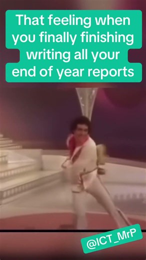 When you finally finish writing your reports