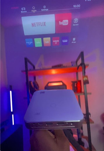 It’s raining like crazy outside — perfect time to tech a break from all these cars. This is the Kodak Luma 450 Projector — a compact, high-clarity smart projector built to bring a full cinematic experience anywhere you want it. With stunning 1080p resolution, bright LED projection, and built-in Android for streaming your favorite apps, it turns any wall into a movie screen. Its portable design, fast setup, and crisp image quality make it perfect for cozy indoor movie nights, presentations, or on