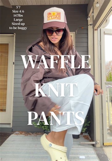 Lightweight Waffle Knit Sweatpants Review