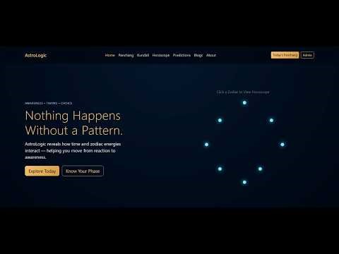 AstroLogic AI – AI Powered Astrology Platform