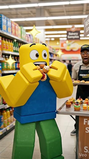 Roblox Noob Visits a Supermarket for the First Time… This Got CRAZY 😂🛒