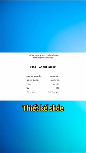 hướng dẫn thiết kế slide khóa luận tốt nghiệp trong PowerPoint #tinhocvanphong #powerpoint #learn #ppt #tinhoc #slidepowerpoint | Vũ trụ Powerpoint