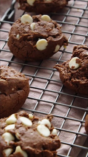 Wonderfully soft and studded with white chocolate chips, these Chocolate Cake Mix Cookies are so easy to make and a taste of chocolate heaven. Only 5 ingredients needed! https://www.thecookierookie.com/chocolate-cake-mix-cookies/ | The Cookie Rookie
