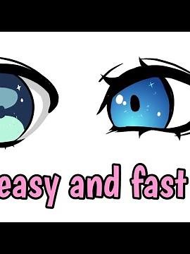 How To Draw Anime Eyes | easy and fast