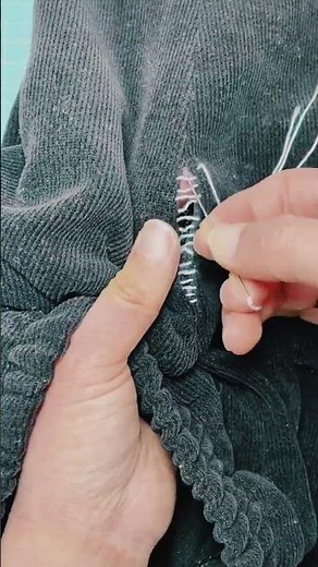 How to Fix a Split Pant Seam | Easy DIY Hand Stitching 🧵 #shorts