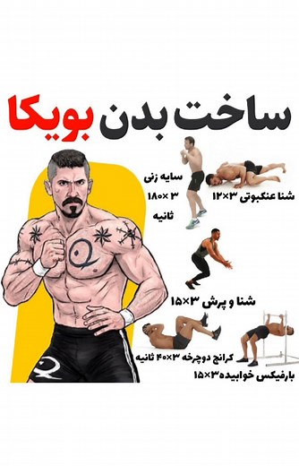 ‎پروبادی | بدنسازی و فیتنس‎ on Instagram‎: "برنامه عضله سازی و آمادگی جسمانی 💎 یک برنامه بسیار عالی برای افزایش توان و آمادگی جسمانی و همچنین عضله سازی فول بادی یا همان تمام بدن به سبک مبارزان حرفه ای"‎