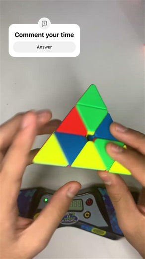 Pyraminx scrambles day one #viral #cubing #pyraminxcube