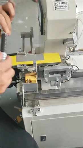 Automatic tube flag folded labeling machine