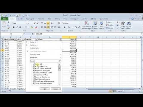 Filtering Data by Color in Excel