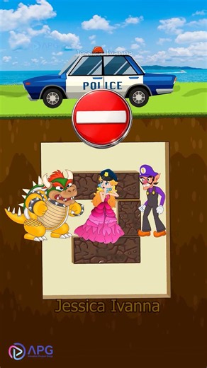 Can Princess Peach Escape Bowser's Underground Maze? 🏰🏃‍♀️💨 How She Defeated Bowser 👑 #shorts