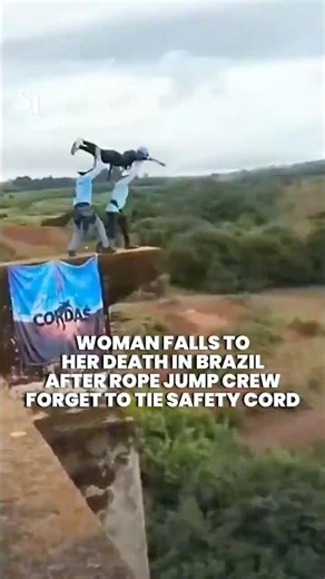 Rope jumper dies in Brazil after crew allegedly forget to tie safety cord