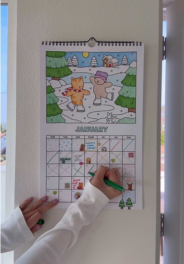 Coloring Calendar by Bobbie Goods ⭐️ out now! | calendar