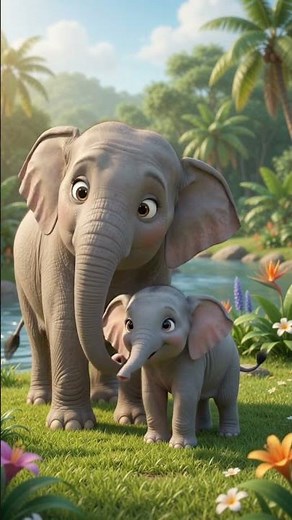 "¡Los animales y sus bebés! 🐾✨ Conoce a mamá y su cría