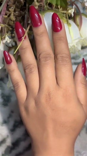 Easy bloody🤎 red shiny nailart design ✨️🤎💅#nails #nailart #shorts #ytshorts #explore