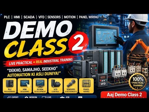Industrial Automation Live Demo Class 2 | Job Oriented Training 100% Practical Session