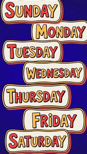 Days of the Week | Seven Days Name for Kids | Days Learning Video