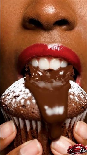 Sticky Frosting Bite 🤤 chocolate ASMR 🍫💝