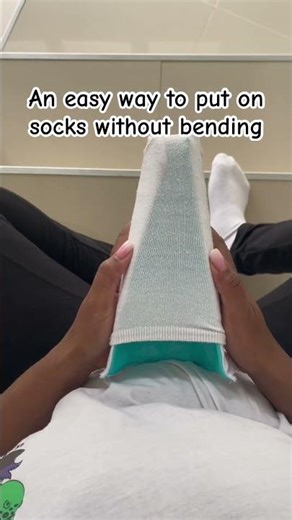 Put on socks easy #shorts #dailyhelp #mobility