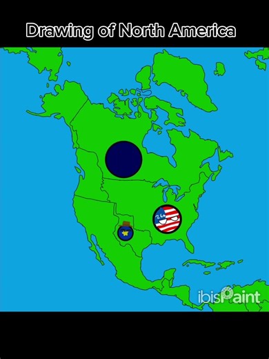 Drawing a map of North America of 1836 #geography #mapping #map #countryballs #drawing #art