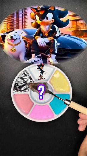 Gangster Shadow 😎 + Sonic 💙 = ? 🤯 Sprunki OC Colour Mixing Battle #satisfying #colors