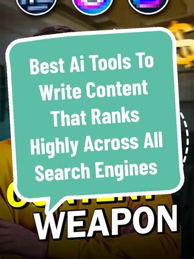 Best Ai Tools To Write Content That Ranks Highly Across All Search Engines ♻️ Boost your rankings and write content that Google and Tiktok loves! Try these 3 powerful AI tools for SEO; 1️⃣ Frase.io 2️⃣ WriteSonic 3️⃣ Jasper These aren't just the best AI writing tools out there — they help you research, optimize, and write like a pro. If you're into writing with AI, building a strategy, or want an AI writer that understands search intent, this one's for you. Perfect for content creators, bloggers