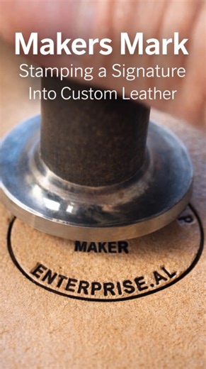 Makers Mark – Stamping a Signature Into Custom Leather