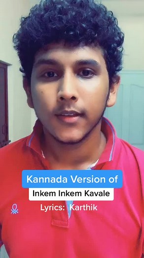 Kanada Version of Inkem Inkem Kavale - lyrics by Karthik kulai. ☺️ #shariq_playlist #kannadasong #singing #ownvoice