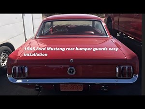 1965 mustang rear bumper guards new install