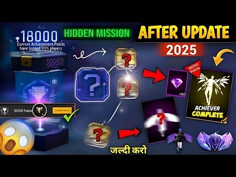 🔥Free Fire New Achievement Mission After Update 2025 | New Rewards, Events & Tips | FF Latest Update
